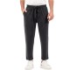 Vittorio Trousers Rib Elastic Waist-Black Vittorio Trousers Rib Elastic Waist-Black