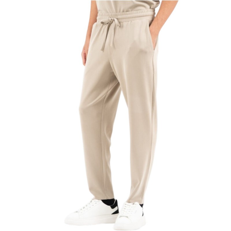 Vittorio Trousers Rib Elastic Waist-Fanco Vittorio Trousers Rib Elastic Waist-Fanco