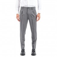 Vittorio Trousers Straight Line-Grey