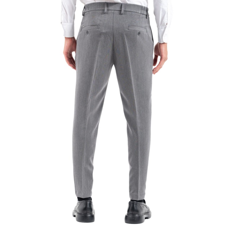 Vittorio Trousers Straight Line-Grey