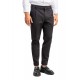 Vittorio Trousers Straight Leg With Lapels-Black Vittorio Trousers Straight Leg With Lapels-Black