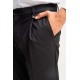 Vittorio Trousers Straight Leg With Lapels-Black Vittorio Trousers Straight Leg With Lapels-Black