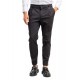Vittorio Trousers Straight Leg With Lapels-Black Vittorio Trousers Straight Leg With Lapels-Black
