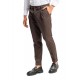 Vittorio Trousers Straight Leg With Lapels-Brown Vittorio Trousers Straight Leg With Lapels-Brown
