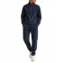 Vittorio Trousers Loose Fit Elastic Waist-Navy