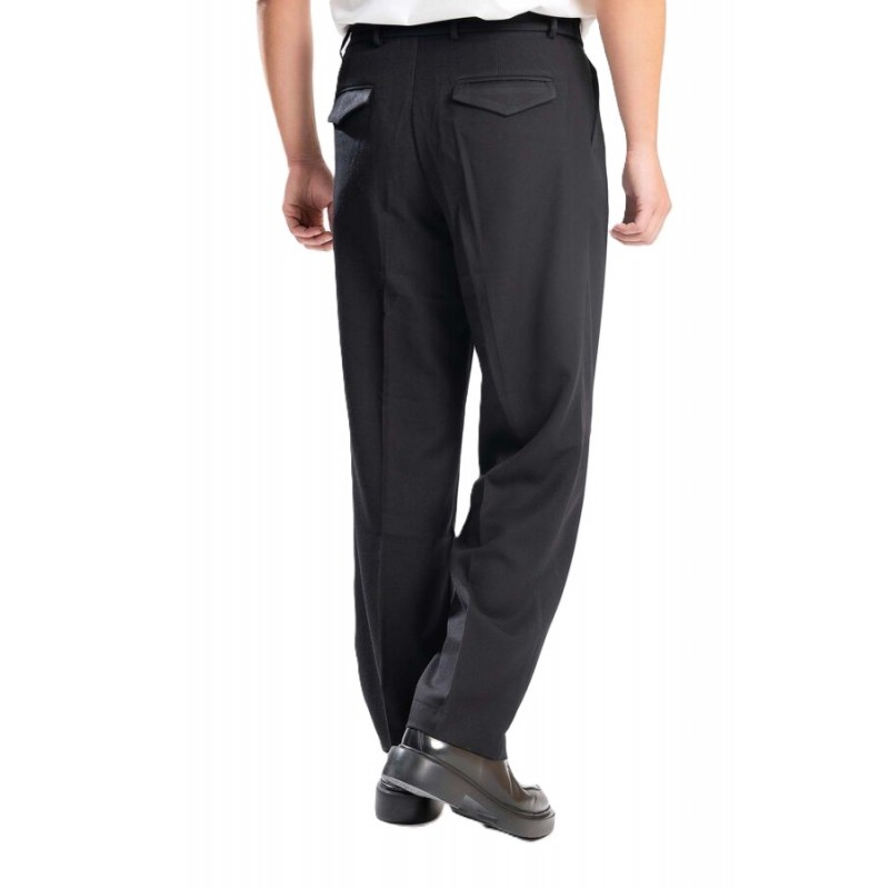 Vittorio Trousers Straight Fit Line-Black