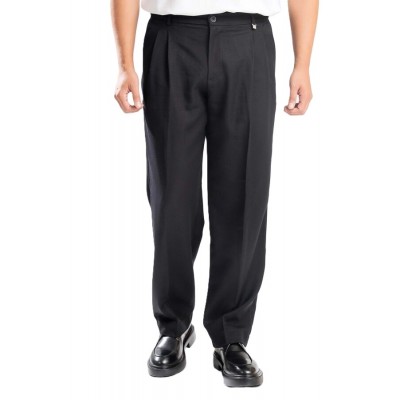 Vittorio Trousers Straight Fit Line-Black