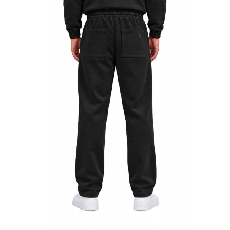 Vittorio Trousers Loose Fit Elastic Waist-Black Vittorio Trousers Loose Fit Elastic Waist-Black