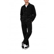 Vittorio Trousers Corduroy Rgular Fit-Black