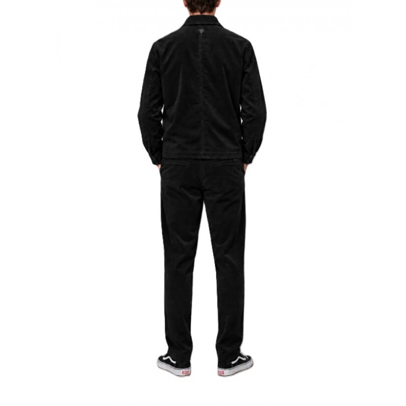 Vittorio Trousers Corduroy Rgular Fit-Black Vittorio Trousers Corduroy Rgular Fit-Black