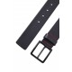 Hugo Leather Belt With Matte Gunmetal Hardware-Black Hugo Leather Belt With Matte Gunmetal Hardware-Black