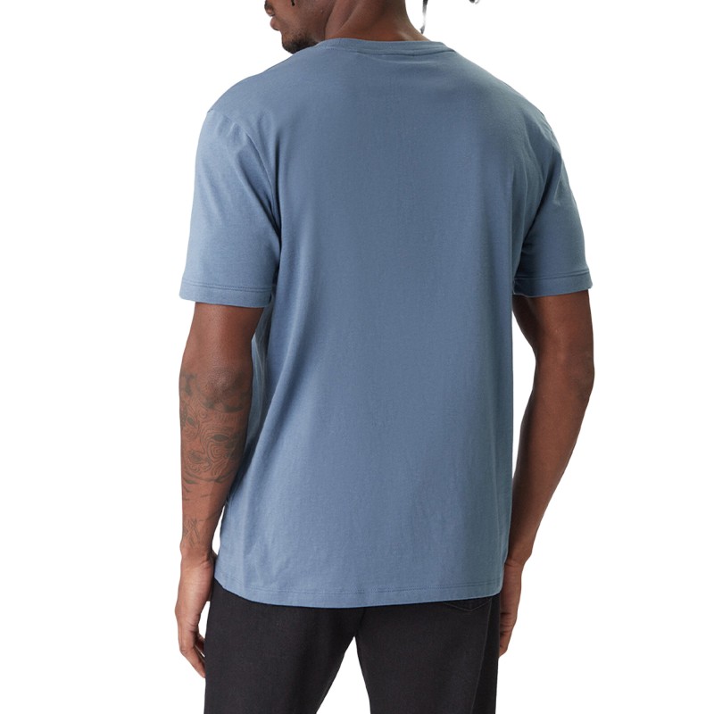 Hugo T-Shirt With Logo Label-Open Blue