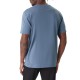 Hugo T-Shirt With Logo Label-Open Blue
