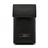 Boss Neck Pouch With Steel Logo-Black