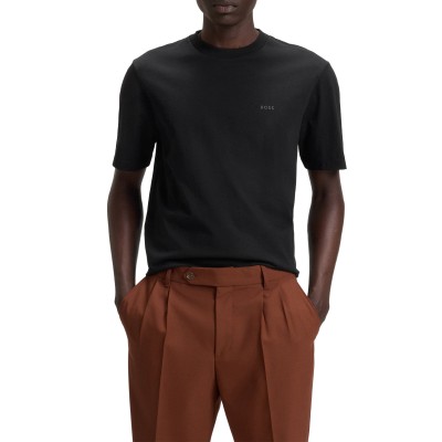 Boss T-Shirt With Logo Detail-Black