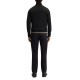 Boss Sweatshirt Zip-neck With Logo Patch-Black