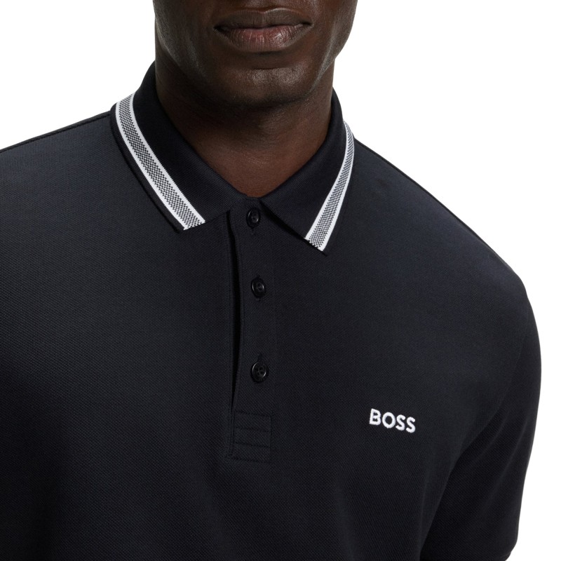Boss Polo Shirt Pique Paddy-Dark Blue