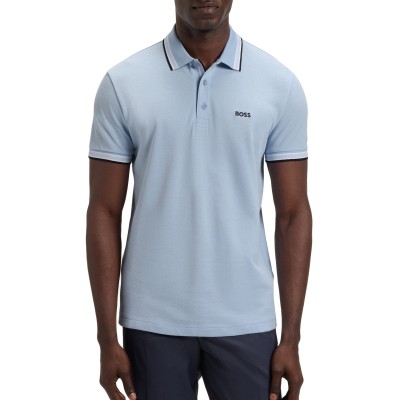 Boss Polo Shirt Pique Paddy-Light Blue