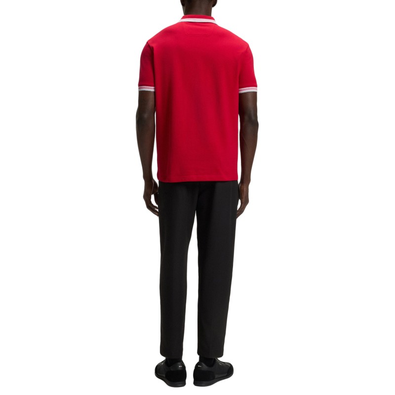Boss Polo Shirt Pique Paddy-Red