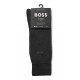 Boss Two-Pack Regular Length Socks In Stretch Fabric-Charcoal