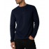 Boss T-Shirt Regular-Fit With Contrast Logo-Dark Blue