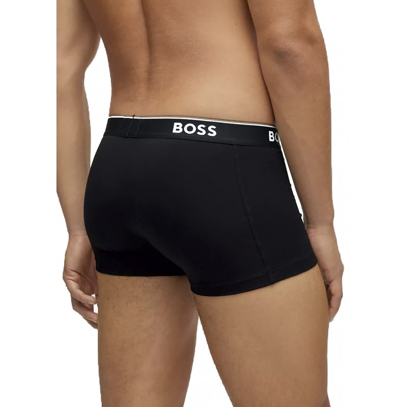 Boss Power Boxer Trunk Triple Pack In Strech Cotton-Black Boss Power Boxer Trunk Triple Pack In Strech Cotton-Black