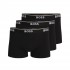 Boss Power Boxer Trunk Triple Pack In Strech Cotton-Black