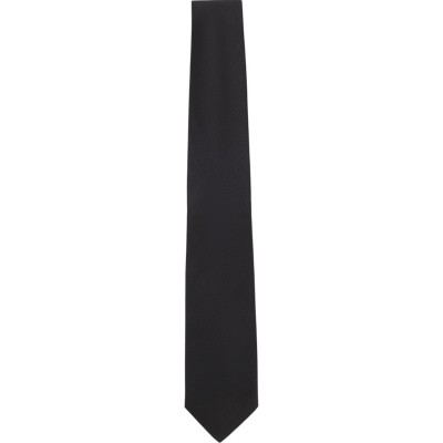 Boss Tie Formal In Silk Jacquard-Black