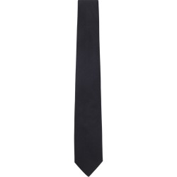 Boss Tie Formal In Silk Jacquard-Dark Blue
