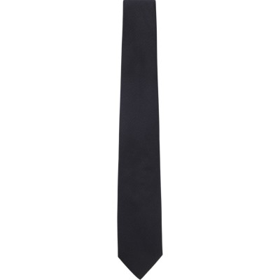 Boss Tie Formal In Silk Jacquard-Dark Blue