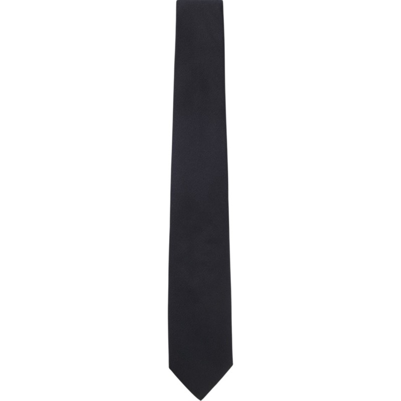 Boss Tie Formal In Silk Jacquard-Dark Blue Boss Tie Formal In Silk Jacquard-Dark Blue
