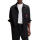 Hugo Overshirt Zip Up With Logo Label-Black