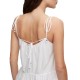 Boss Sleeveless Frilled Dress-White Boss Sleeveless Frilled Dress-White