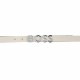 Boss Italian Leather Belt With Logo Buckle-White