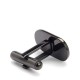 Hugo Cufflinks In Oval Shape With Logo-Black