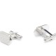 Hugo Cufflinks In Oval Shape With Logo-Silver