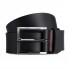 Hugo Italian-Leather Belt With Logo Engraved Buckle-Black