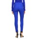 Boss Slim Fit Trousers In Stretch Fabric With Pintuck Pleats-Royal Blue