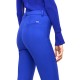 Boss Slim Fit Trousers In Stretch Fabric With Pintuck Pleats-Royal Blue