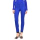 Boss Slim Fit Trousers In Stretch Fabric With Pintuck Pleats-Royal Blue