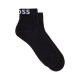 Boss Socks Two Pack With Contrast Logos-Black Boss Socks Two Pack With Contrast Logos-Black