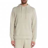 Boss Stretch Cotton Hoodie With Logo-Light Beige