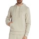 Boss Stretch Cotton Hoodie With Logo-Light Beige