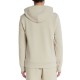 Boss Stretch Cotton Hoodie With Logo-Light Beige