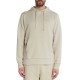 Boss Stretch Cotton Hoodie With Logo-Light Beige