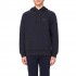 Boss Stretch Cotton Hoodie With Logo-Dark Blue