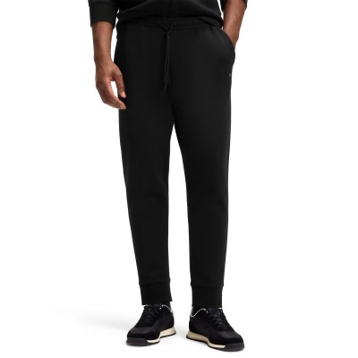 Boss Tracksuit Bottoms With Logo Print-Black