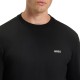 Boss T-Shirt With Contrast Logo Long Sleeved-Black