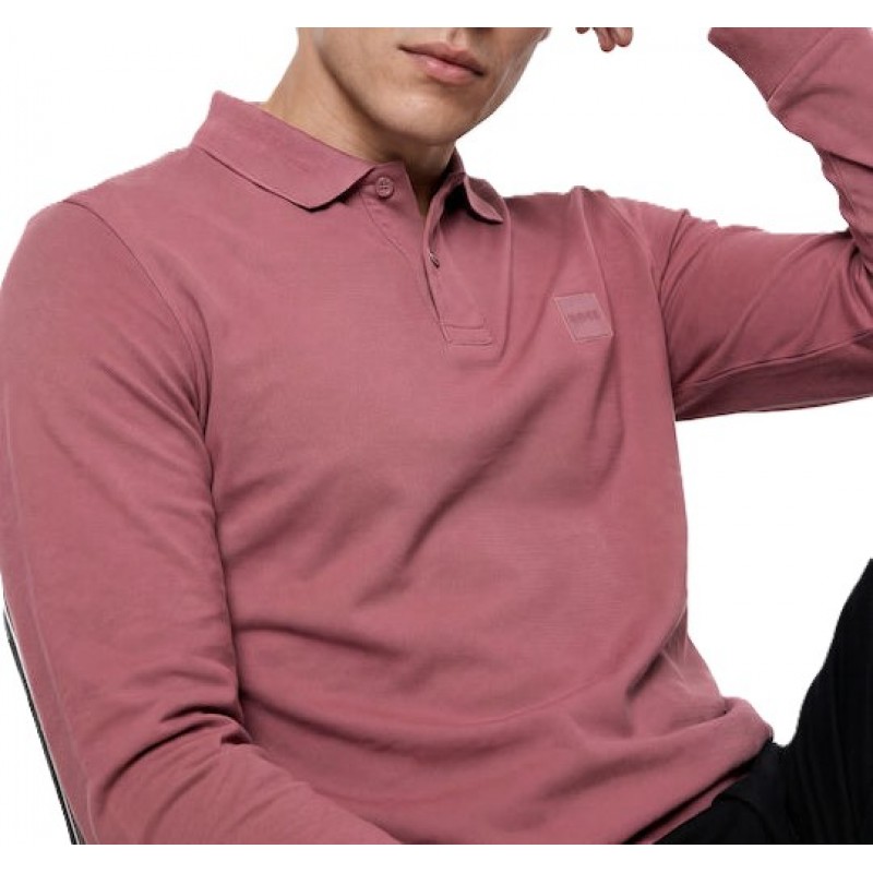 Boss Polo Shirt Slim-Fit In Stretch Cotton Piqué-Medium Red Boss Polo Shirt Slim-Fit In Stretch Cotton Piqué-Medium Red
