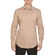 Boss Slim Fit Shirt In Printed Stretch Cotton-Medium Beige